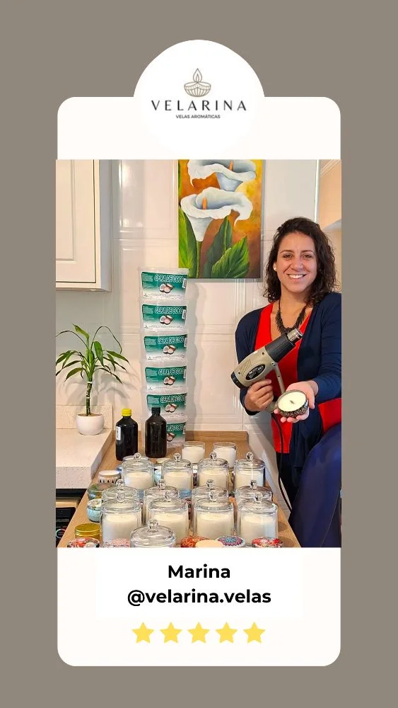 Student testimonial · Marina, Velarina Velas Aromáticas