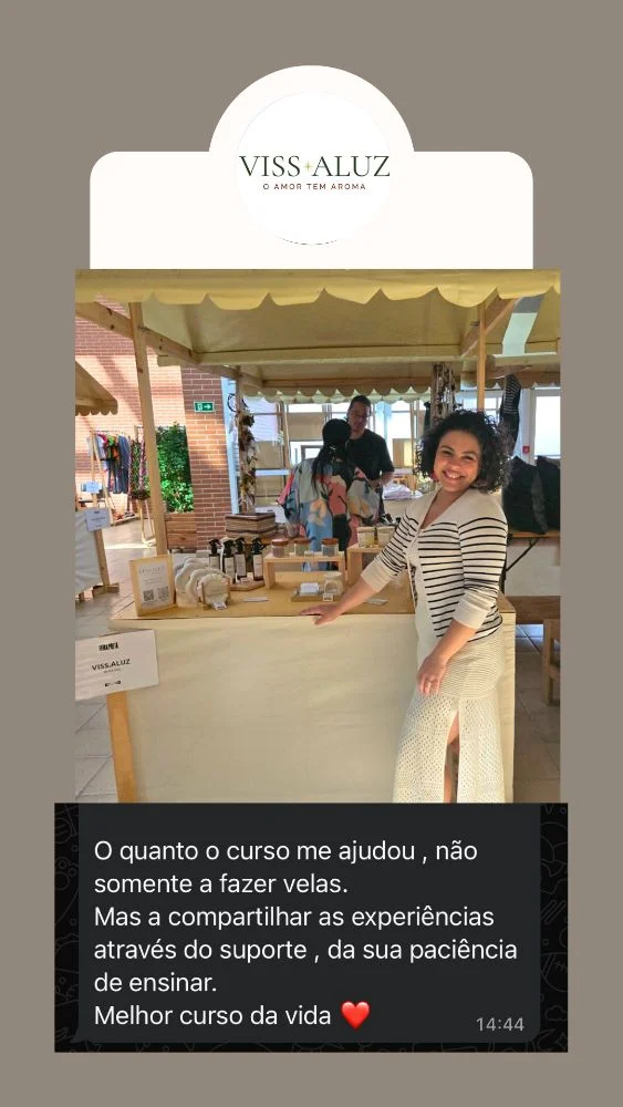 Student testimonial · Viss.Aluz, o amor tem aroma
