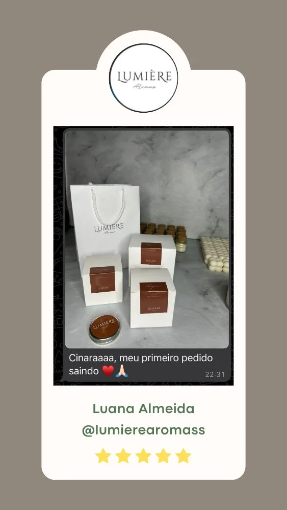 Student testimonial · Luana Almeida, Lumière Aromas